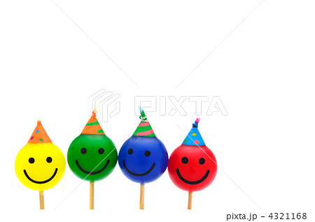 ニコニコマーク　ろうそく 4321168