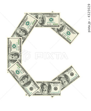 Letter C made of dollars 4325029