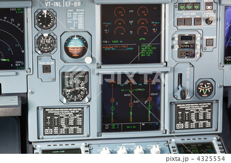 Aircraft cockpit dashboard 4325554