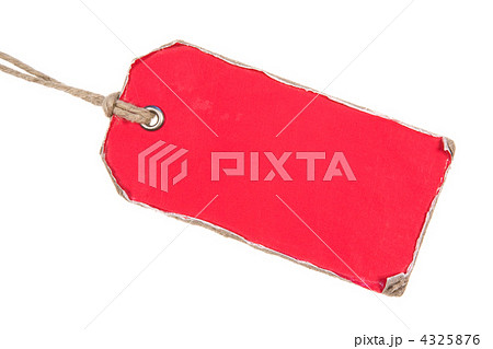 Red Retro Paper Tag Red Retro Paper Tag 4325876