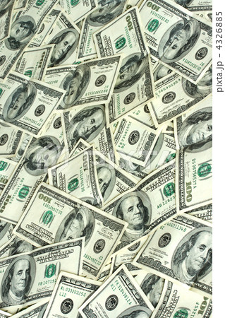 Background of hundred dollars bank notes 4326885