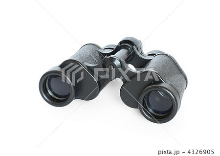 Black binoculars isolated on white background 4326905