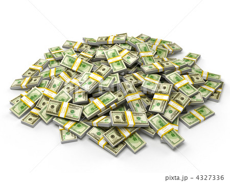 Pile of dollar bundles 4327336