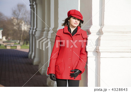Girl Dressed In Red Coat Girl Dressed In Red Coat 4328643