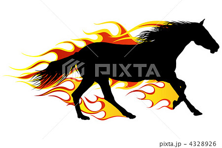 Flame Horse Stock Illustration