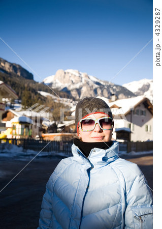 Woman In The Alps Resort 4329287