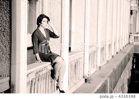 Woman On A Balcony 4330398