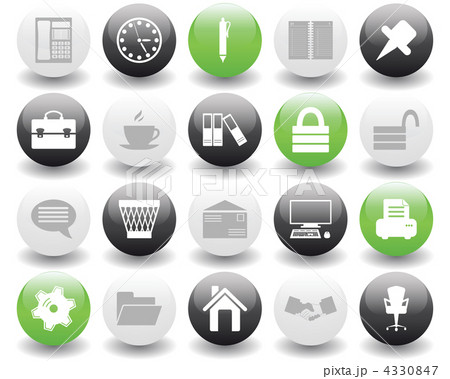 business and office icon set 4330847