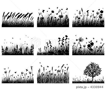 meadow silhouettes meadow silhouettes 4330944