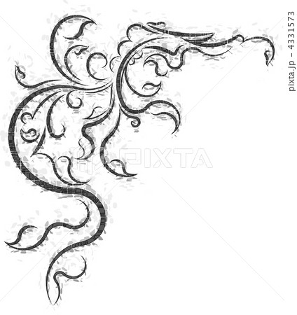 Floral branch with shadow 4331573