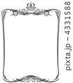 Old frame with crown 4331588