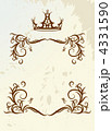 Vintage frame with crown 4331590