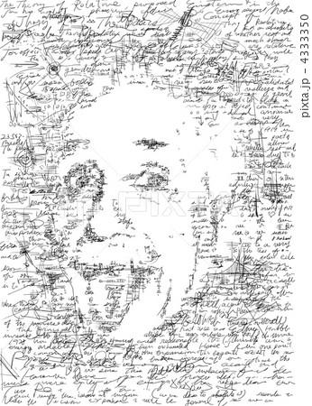 アインシュタインメモのイラスト素材