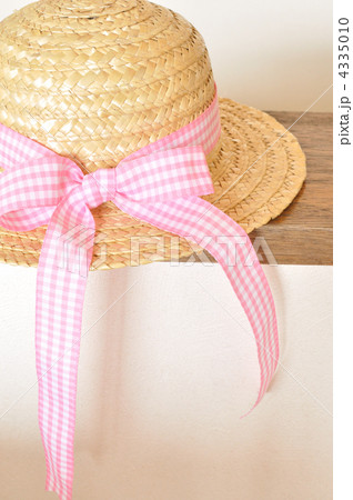リボンの麦わら帽子 リボンの麦わら帽子 4335010