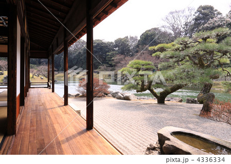 特別名勝「栗林公園」掬月亭の掬月、縁側 特別名勝「栗林公園」掬月亭の掬月、縁側 4336334