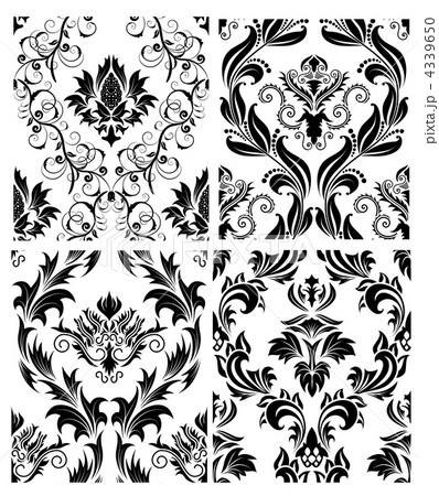 seamless damask pattern 4339650