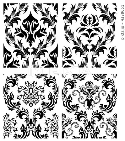 seamless damask pattern 4339651