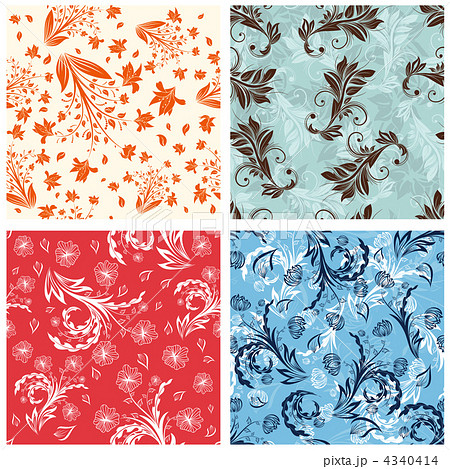 seamless floral pattern seamless floral pattern 4340414