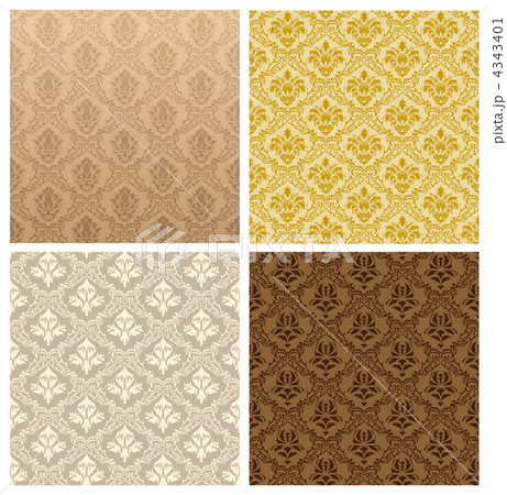 seamless damask pattern 4343401