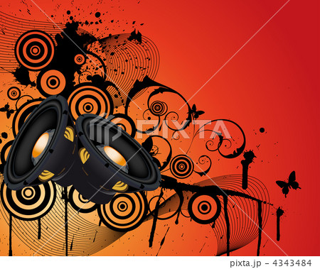 Musical grunge background 4343484