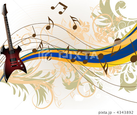 Musical grunge background 4343892