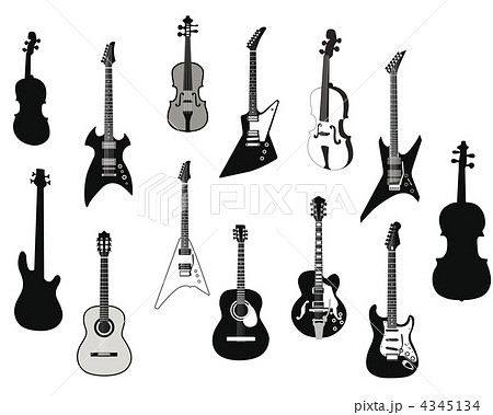 Guitars silhouettes 4345134