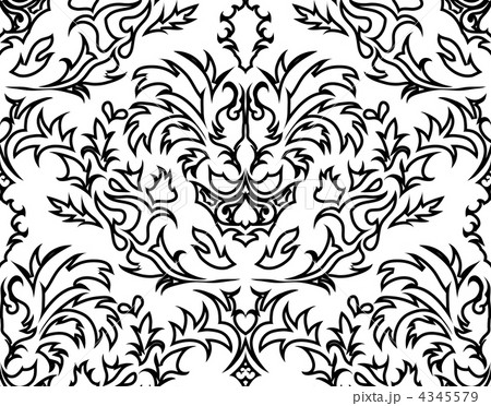 seamless damask pattern 4345579