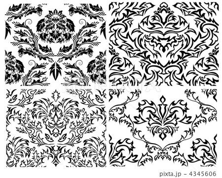 seamless damask pattern 4345606