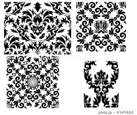 seamless damask pattern 4345608