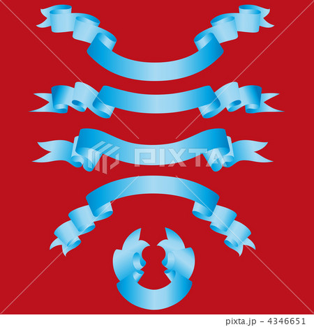 set of blue ribbons set of blue ribbons 4346651