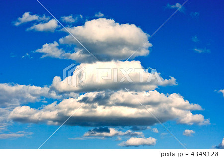 Beautiful azure cloudscape in Russia. Daylight. 4349128