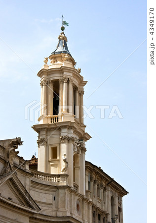 Two Dome on the square in Rome. Italy. 4349170