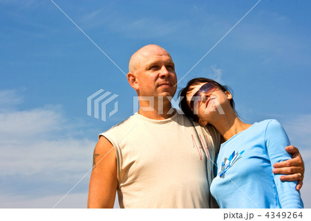 Happy couple of young people.  4349264