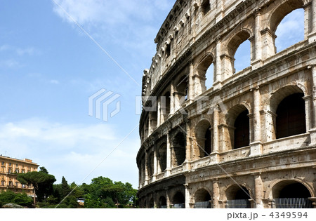 The ruins of the Collosseo. Italy. The ruins of the Collosseo. Italy. 4349594