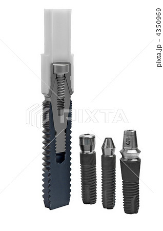 Models of dental titanium implants 4350969