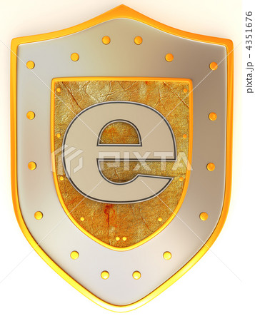Shield with symbol for internet Shield with symbol for internet 4351676