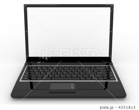 Opened laptop on white isolated background 4351813