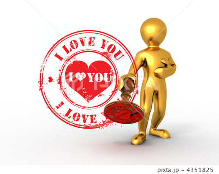 Men with stamp i love you 4351825