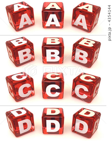 Cubes with letters 4354144