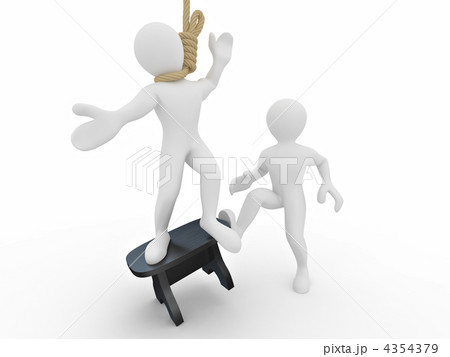 Men on the gallows and butcher Men on the gallows and butcher 4354379