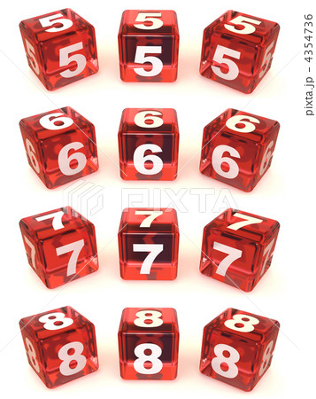 Cubes with numbers Cubes with numbers 4354736