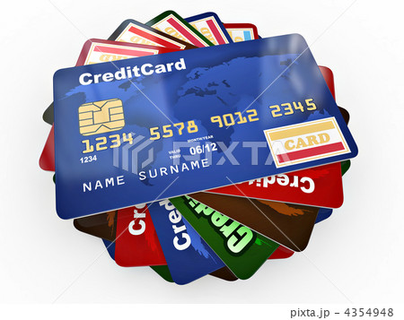 Stack of credit cards 4354948