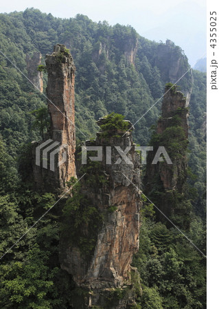 張家界石家檐景区の岩峰 張家界石家檐景区の岩峰 4355025