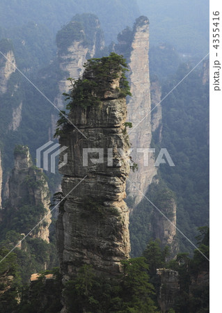 張家界黄石寨前花園の岩峰 4355416