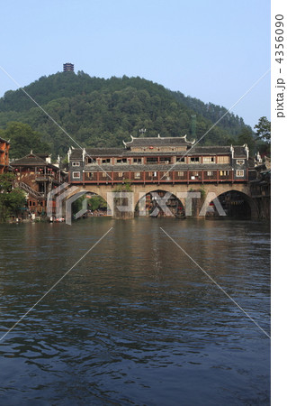 沱江と虹橋芸術楼 沱江と虹橋芸術楼 4356090