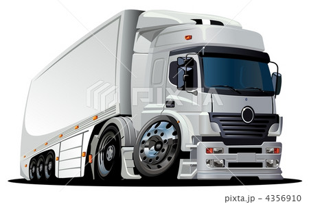 Cartoon semi-truck Cartoon semi-truck 4356910