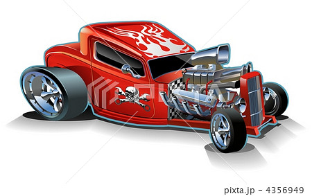 Cartoon retro hot rod Cartoon retro hot rod 4356949