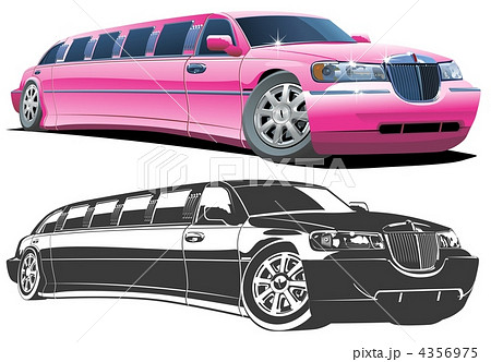 Cartoon limousine 4356975