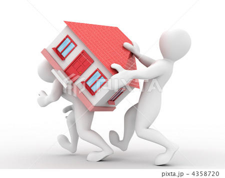 Two men with house Two men with house 4358720