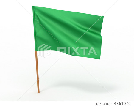 flag fluttering in the wind. Libya 4361070